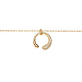 Collar plata 925 gota alargada con circonitas