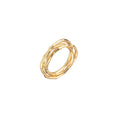 Anillo Plata Circonita - Corazón - Bañado oro y Plata Rodiada