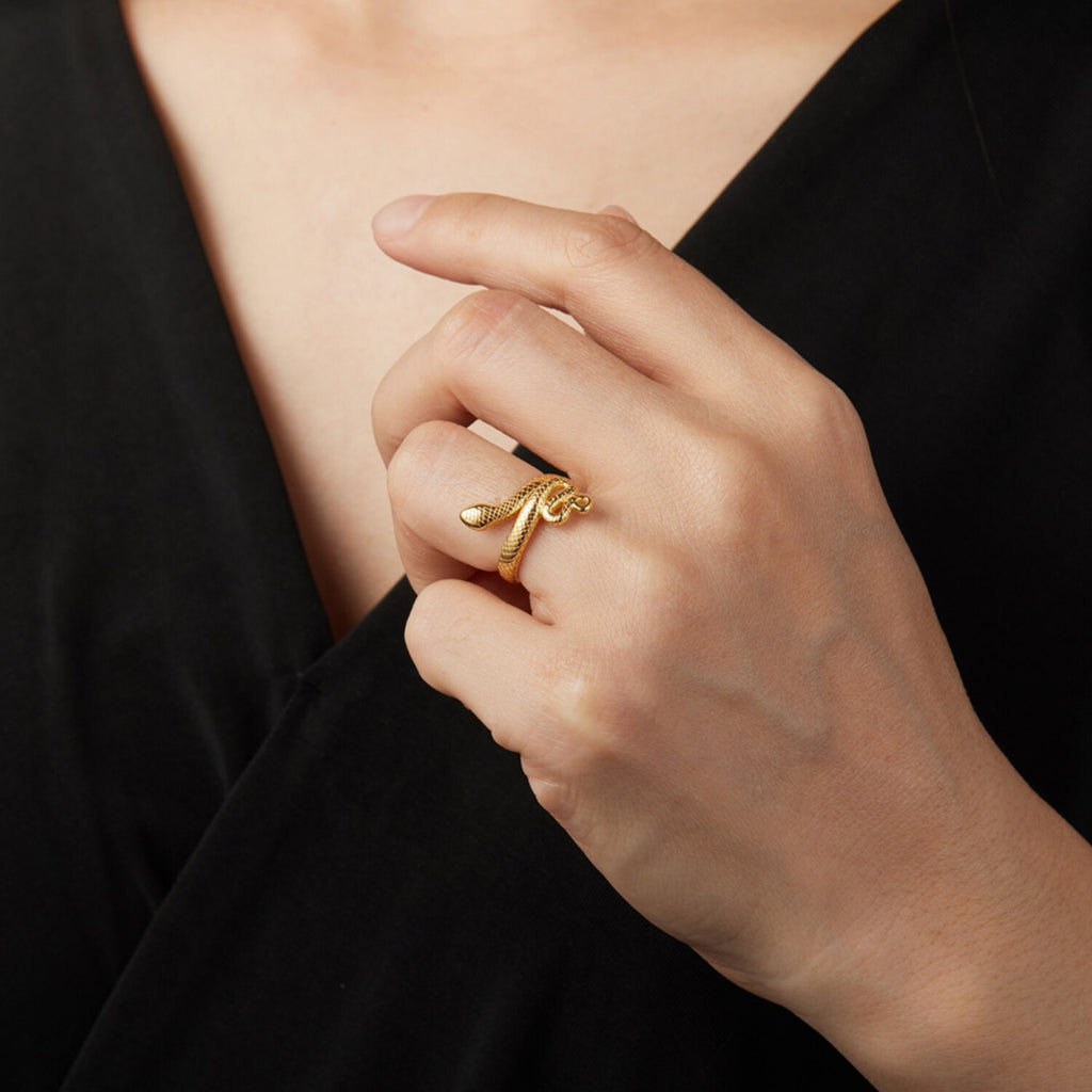 Anillo Plata - Serpiente