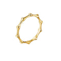 Anillo Plata - Bambu - 1.5mm - Chapado Oro y Plata Rodiada