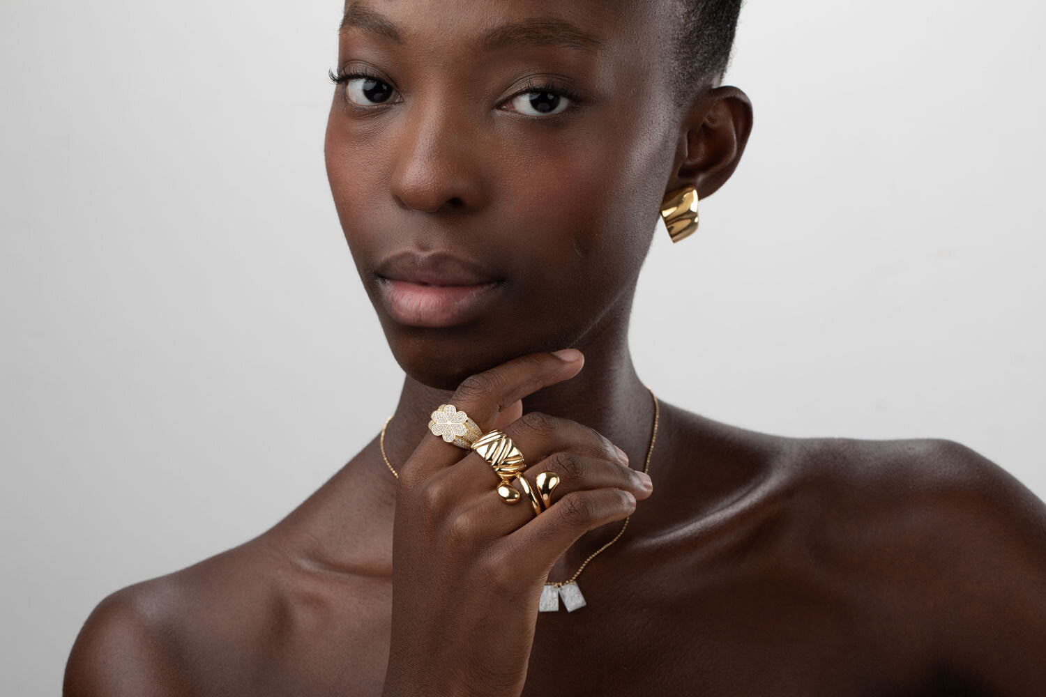 Anillo con Rayas - Bañado Oro