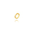 Anillo Plata Circonita - Cruzado - Bañado oro y Plata Rodiada