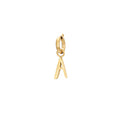 Charm Acero - Letras 10mm - Bañado Oro