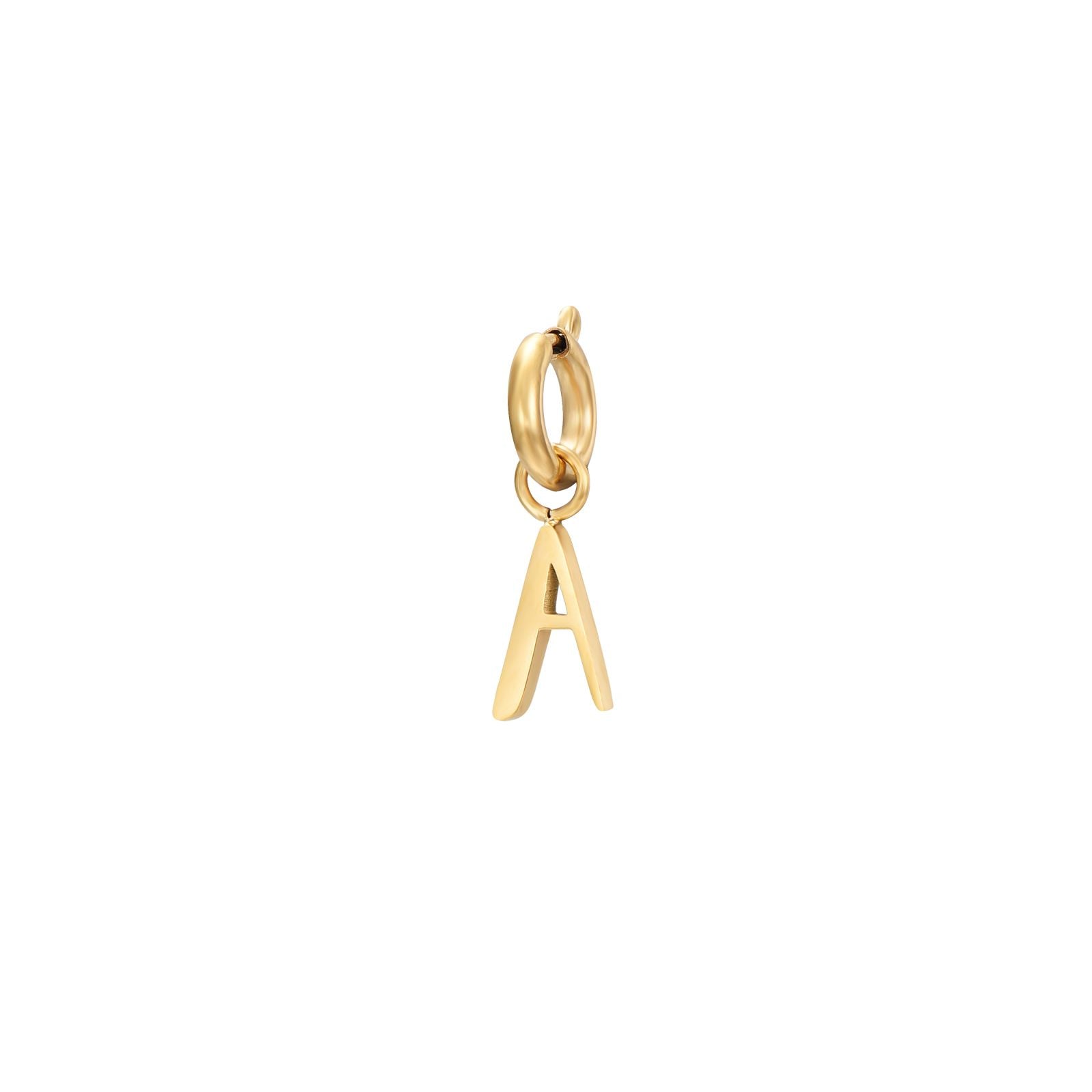 Charm Acero - Letras 10mm - Bañado Oro