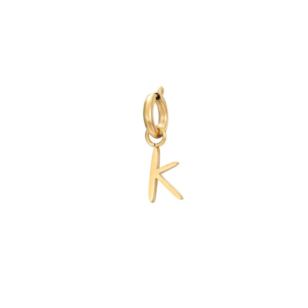 Charm Acero - Letras 10mm - Bañado Oro