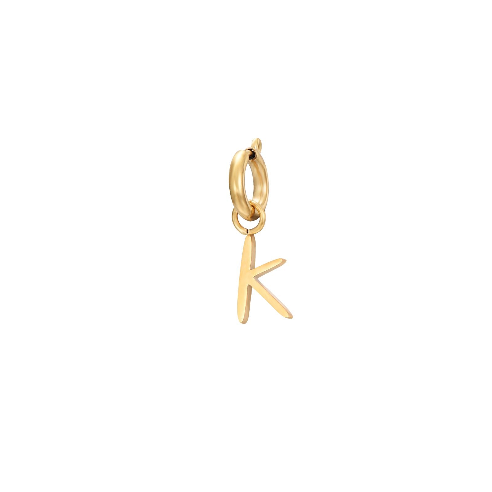 Charm Acero - Letras 10mm - Bañado Oro