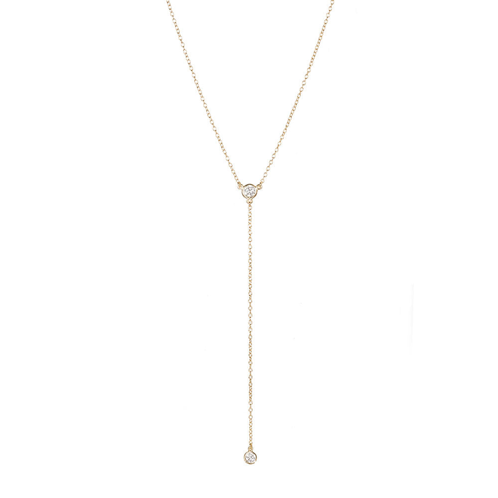 Collar- 2 Circonitas Largo
