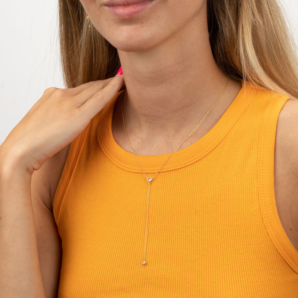 Collar- 2 Circonitas Largo