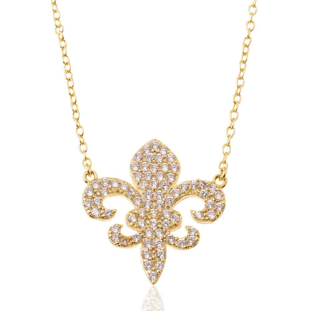 Collar Circonita - Flor - 38+3cm