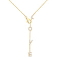 Collar Circonita - Love 5mm - 40+5 cm - Bañado Oro