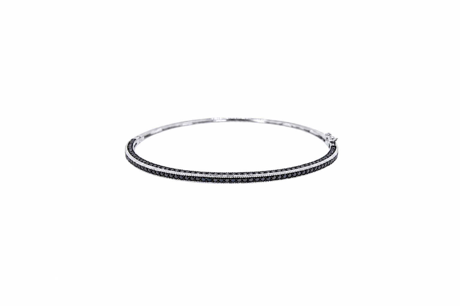 Pulsera brazalete plata 925 1l cz + cz lateral