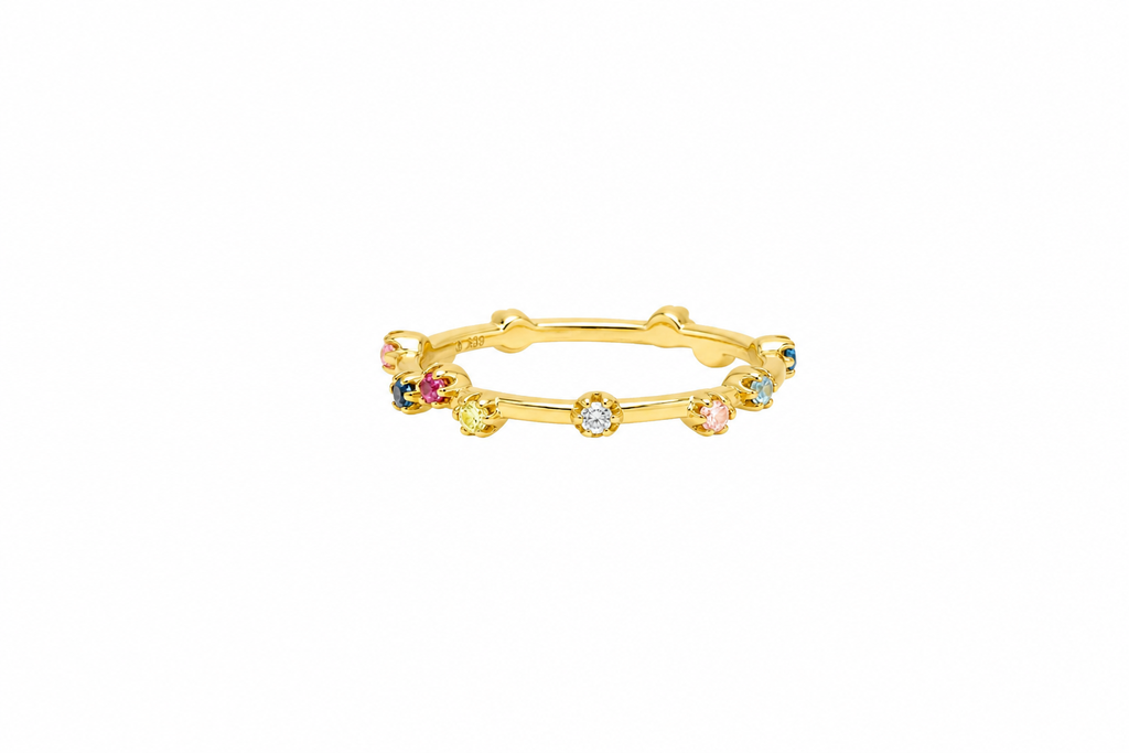 Anillo plata 925 con zirconitas