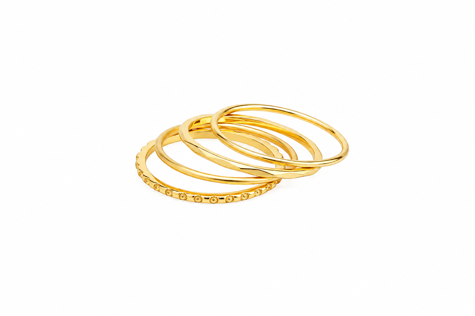 Anillo plata 925 cuatro alianzas