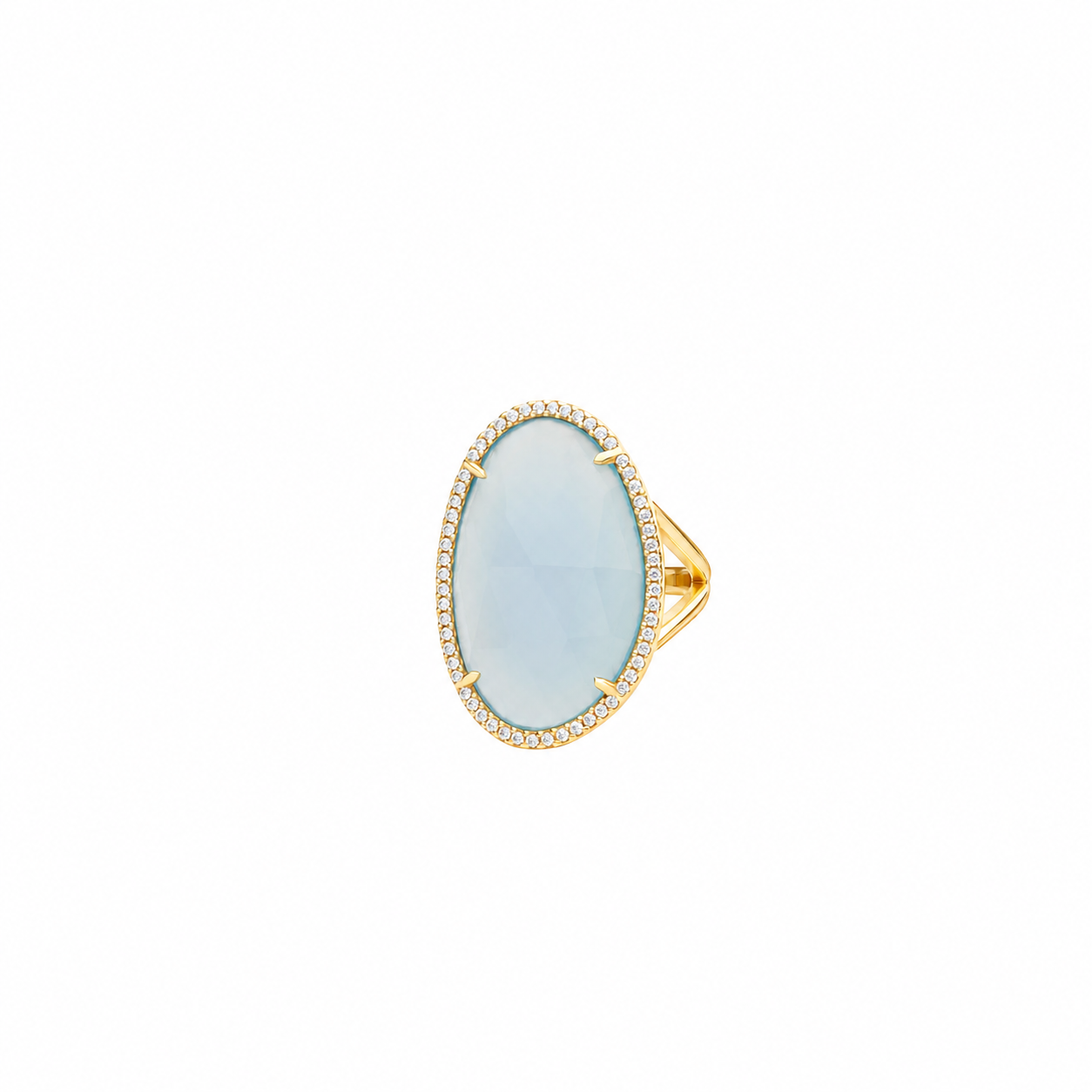 Anillo plata piedra semi preciosa con zirconita