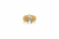 Anillo plata rodiada cz