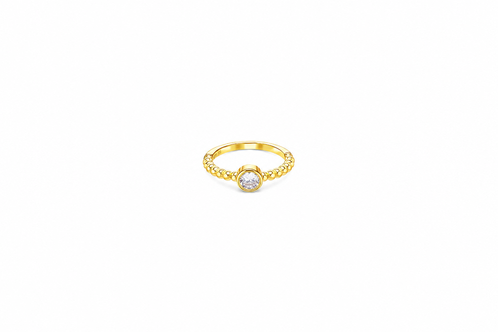 Anillo plata 925 solitario zirconita