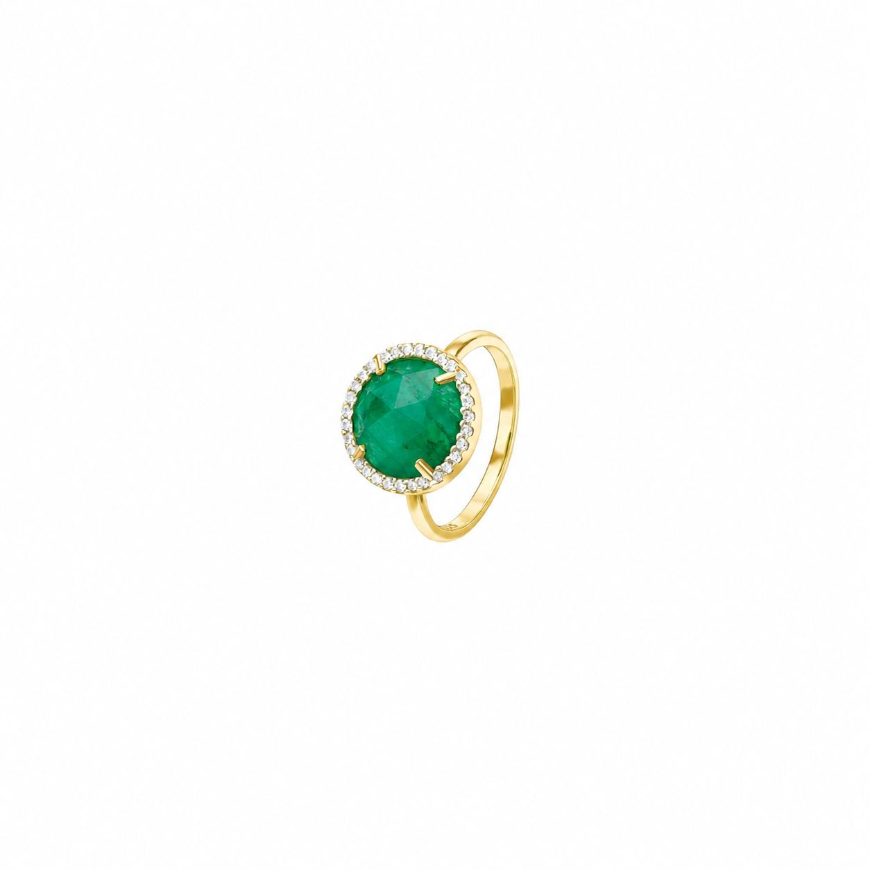 Anillo plata piedra semi preciosa con zirconita