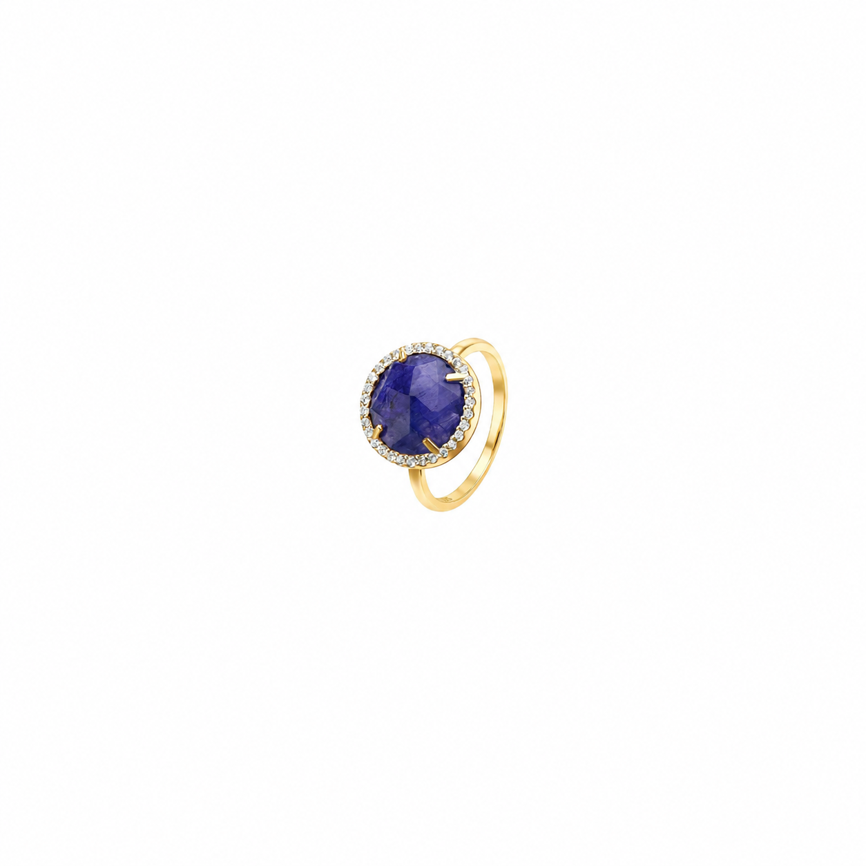 Anillo plata piedra semi preciosa con zirconita