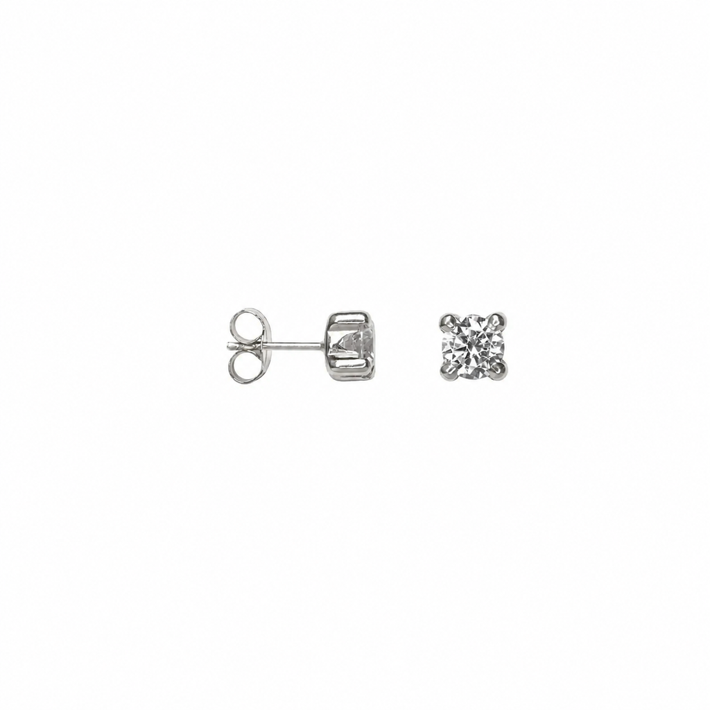 Pendiente plata 925 cz 4 grapas