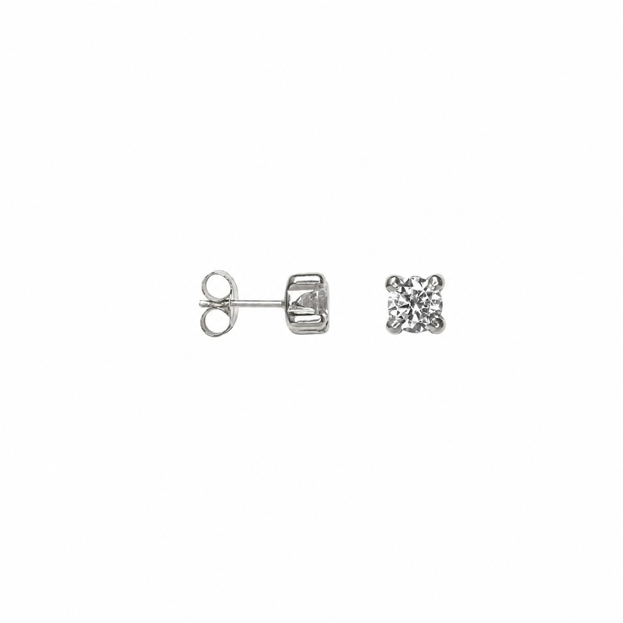Pendiente plata 925 cz 4 grapas
