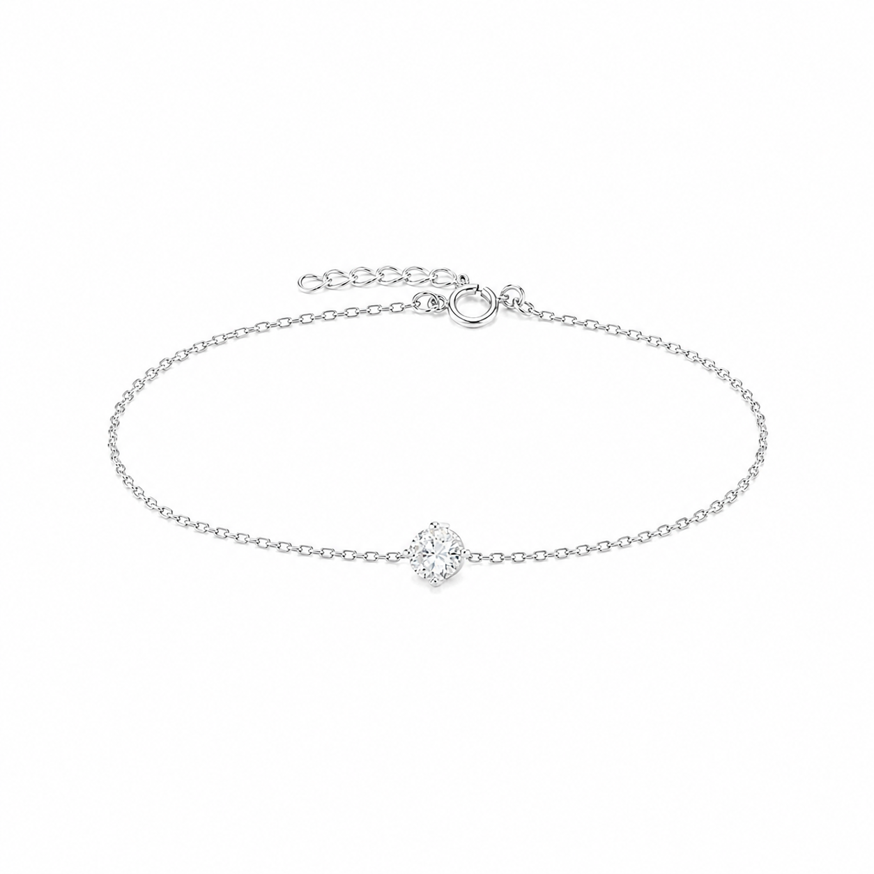 Pulsera plata 925 zirconita 4mm