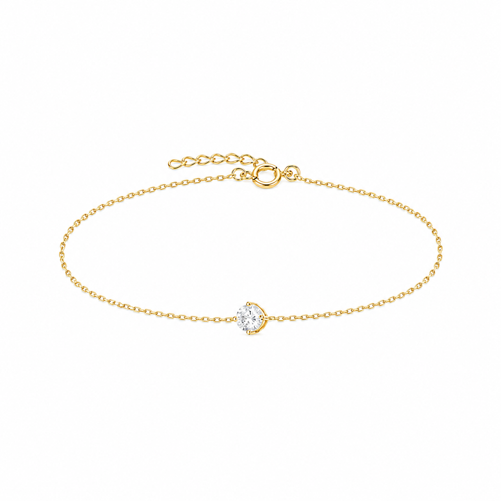 Pulsera plata 925 zirconita 4mm