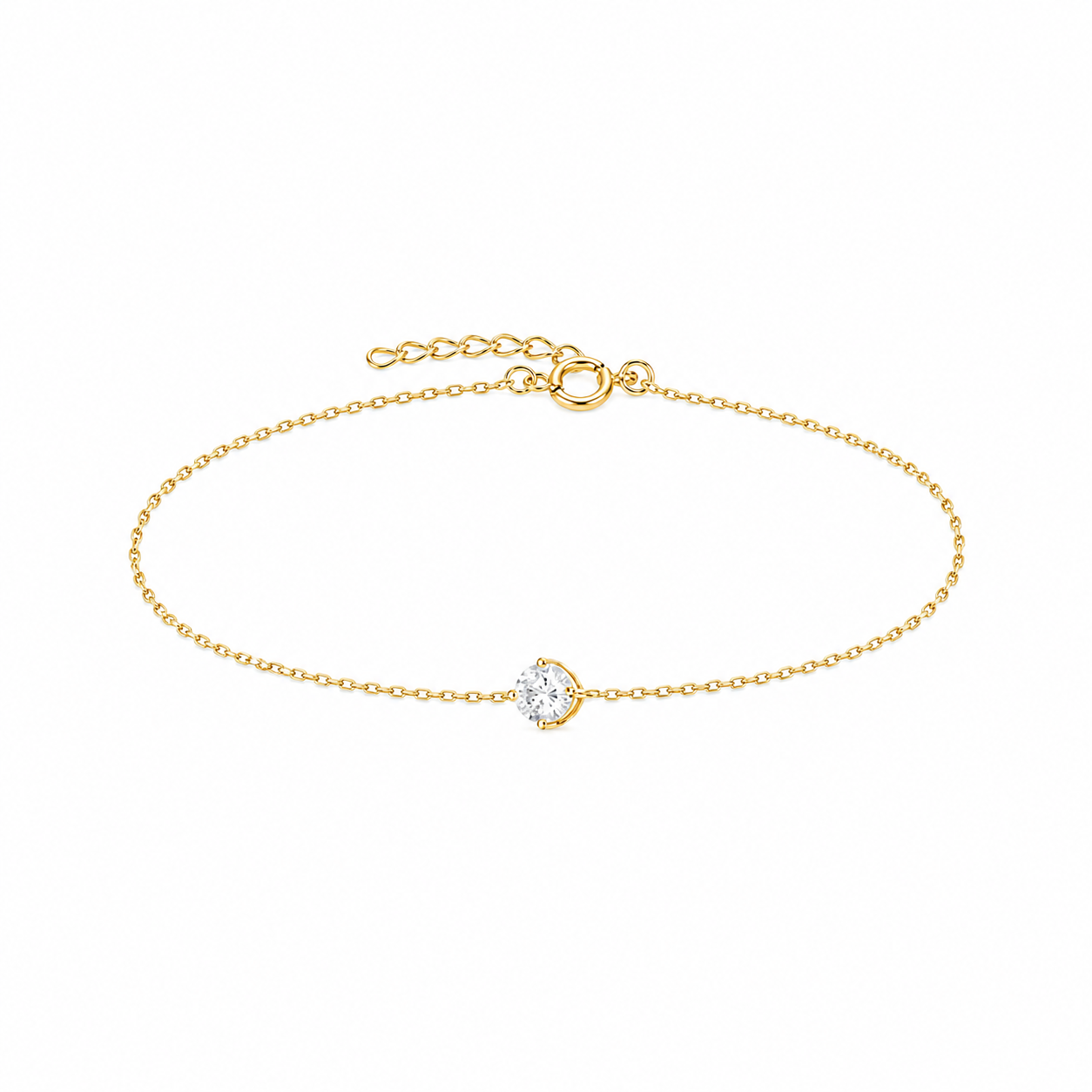 Pulsera plata 925 zirconita 4mm