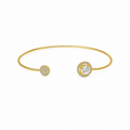 Brazalete plata 925 zirconita abierto
