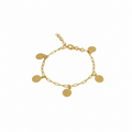 Pulsera en plata de primera ley y plata 925 bañada en oro