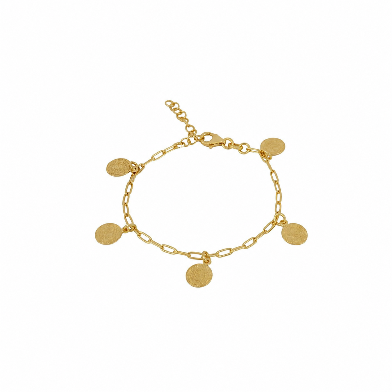 Pulsera en plata de primera ley y plata 925 bañada en oro