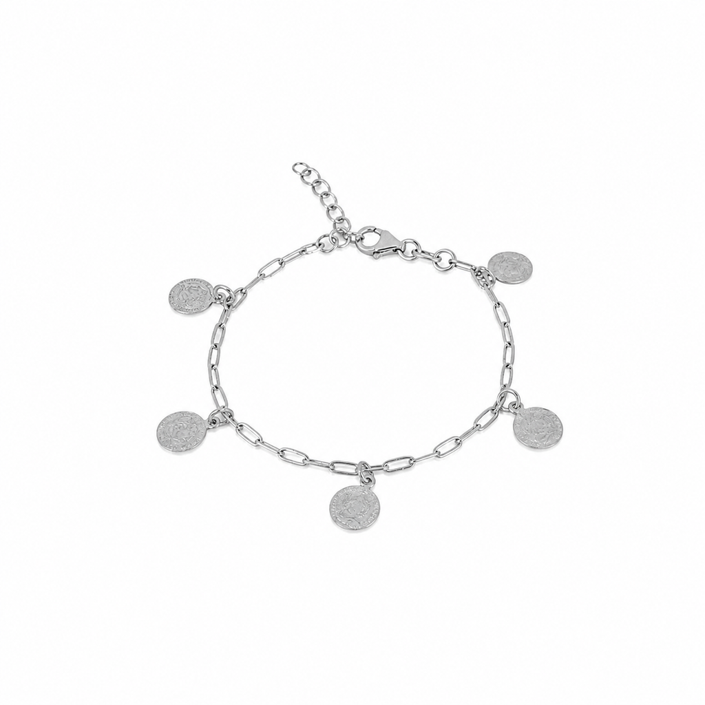 Pulsera en plata de primera ley y plata 925 bañada en oro