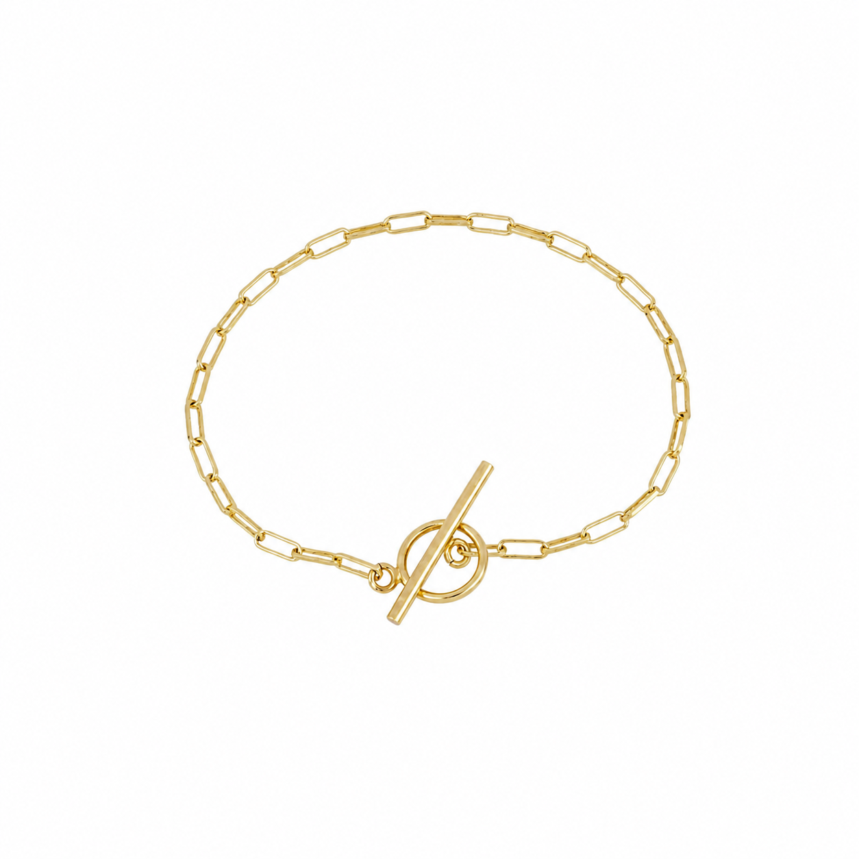 Pulsera eslabones en plata de primera ley y plata 925 bañada en oro
