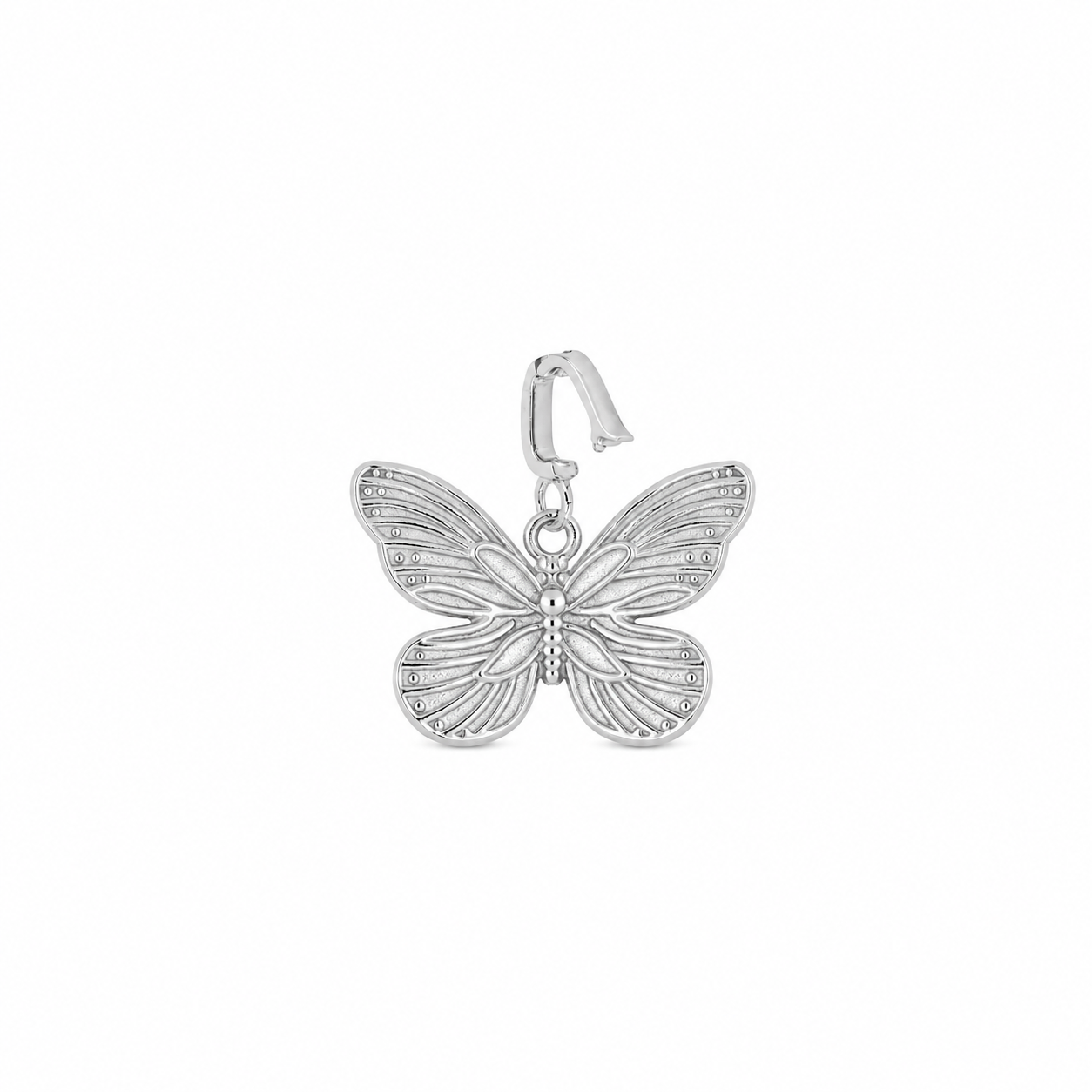 Colgante con porta charm en plata de primera ley rodiada y plata 925 bañada en oro