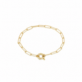 Pulsera en plata de primera ley y plata 925 bañada en oro