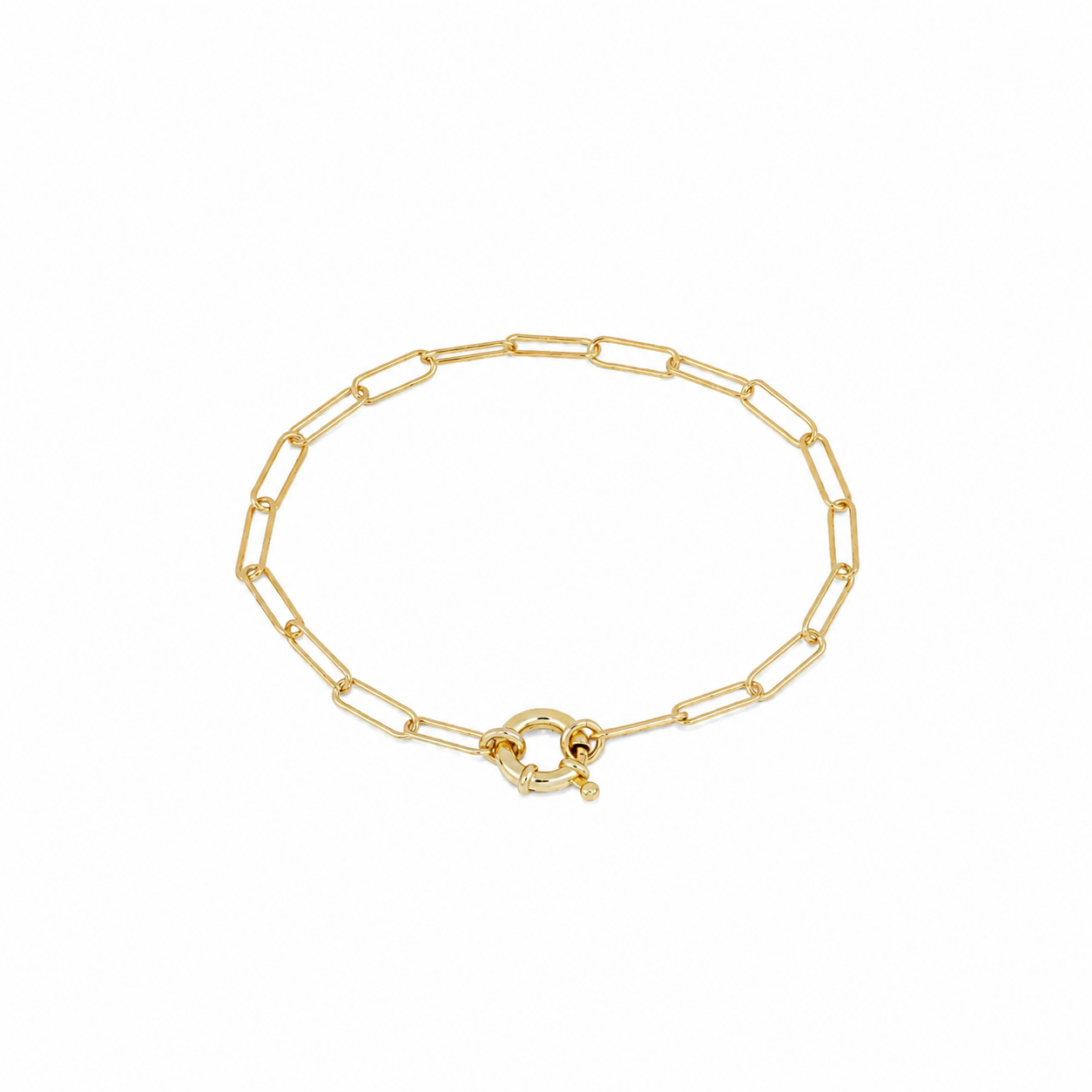 Pulsera en plata de primera ley y plata 925 bañada en oro