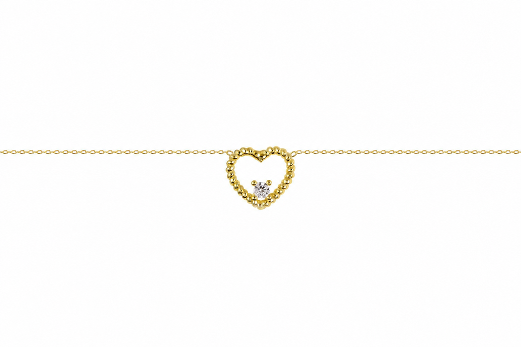 Collar plata 925 corazón 10x11mm