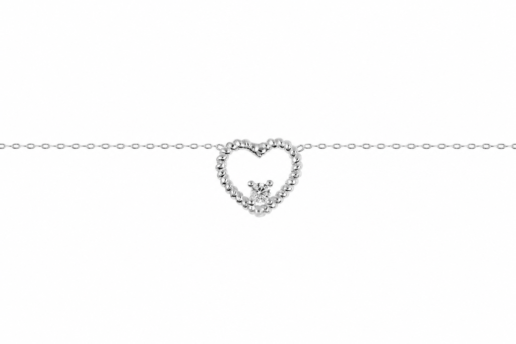 Collar plata 925 corazón 10x11mm