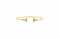 Brazalete plata 925 rigido barra cz