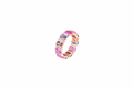 Anillo plata 925 zirconitas intercaladas