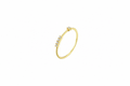 Anillo plata 925 cinco zirconitas