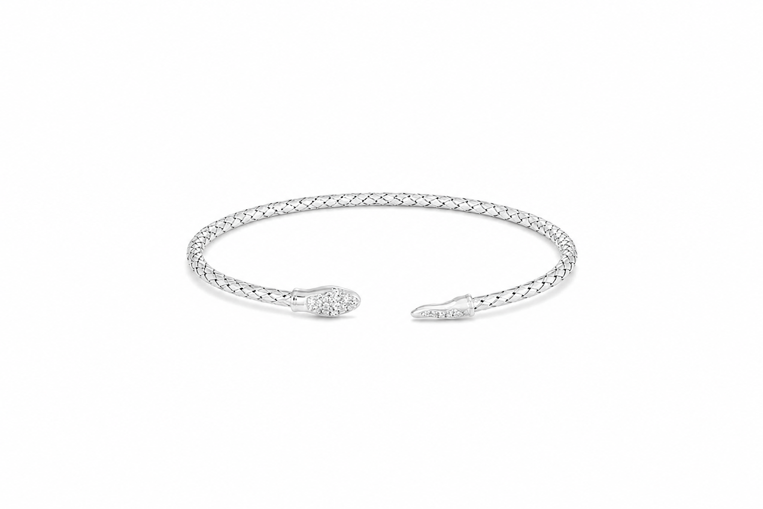 Brazalete plata 925 serpiente abierto