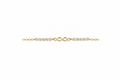 Pulsera plata 925 símbolo infinito 4x14mm