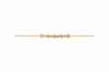 Pulsera plata 925 flor 9x7mm
