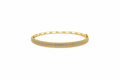 Pulsera brazalete plata 925 cz media caña
