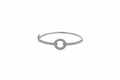 Brazalete rigido plata 925 cz con cierre