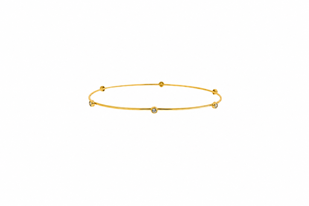 Pulsera brazalete con zirconitas