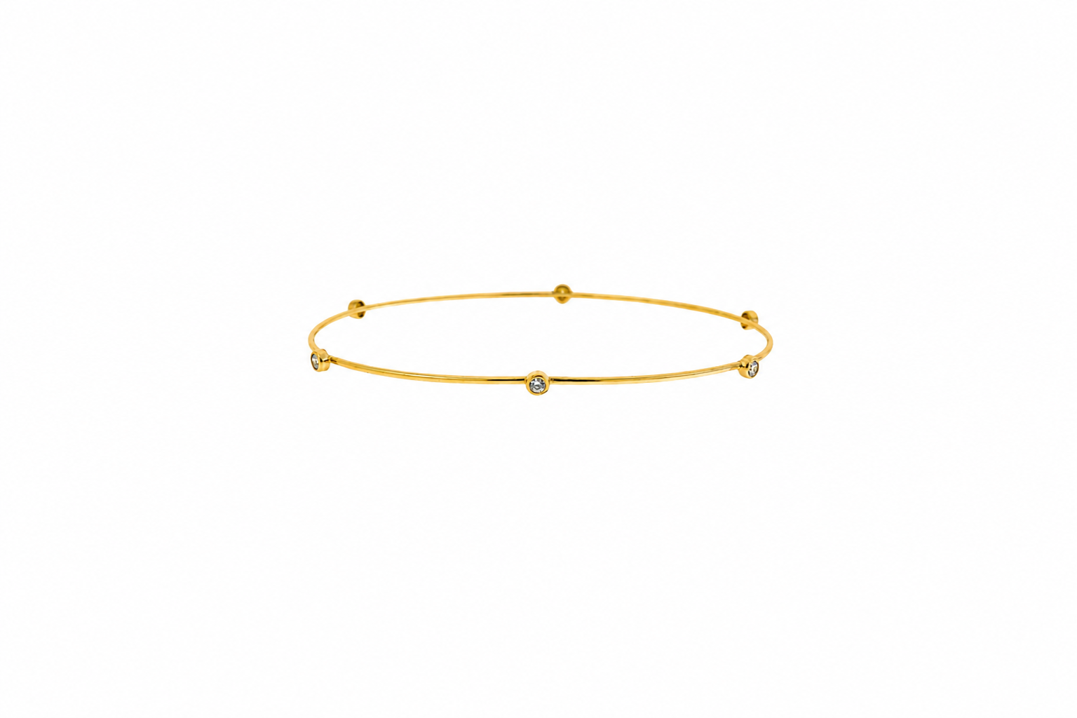 Pulsera brazalete con zirconitas
