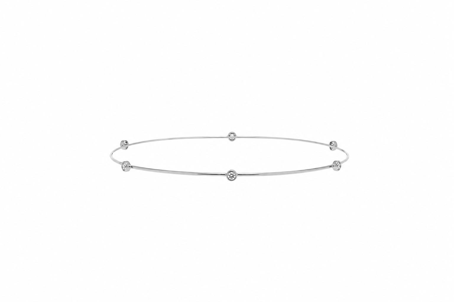 Pulsera brazalete con zirconitas