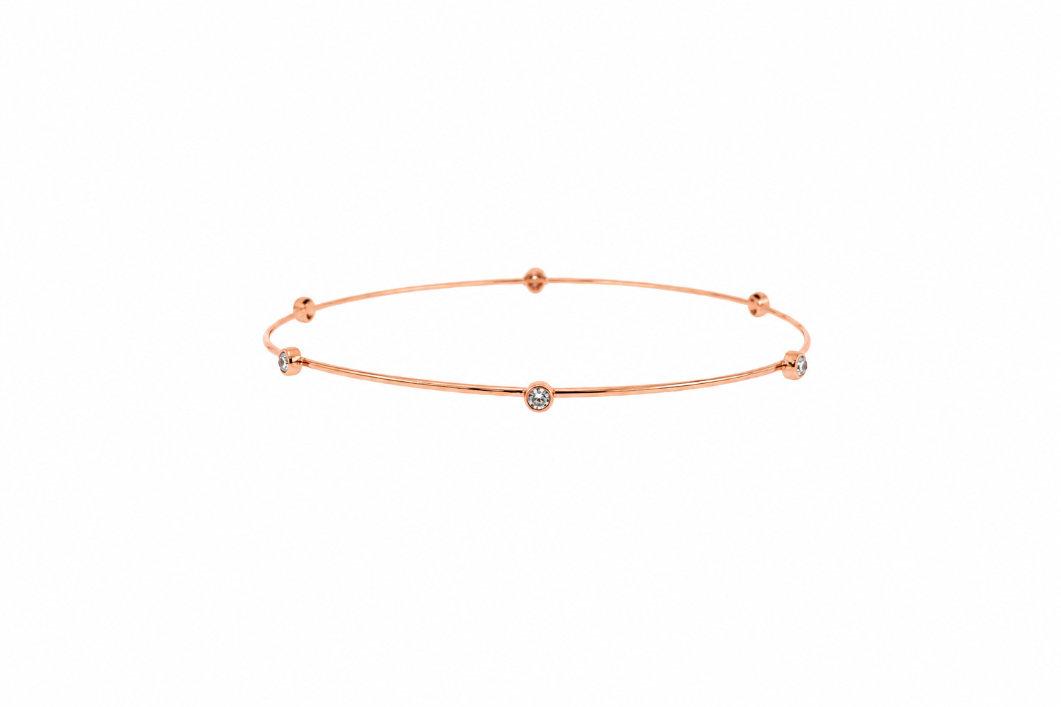 Pulsera brazalete con zirconitas