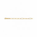 Pulsera plata 925 círculo gallonado con circonita